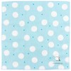 Hamamonyo Reversible Gauze Handkerchief, Double Polka Dots and Simahogus, blue