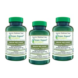 Green Organic Supplements Magnesium L-Threonine 90 VCaps (Pack of 3)