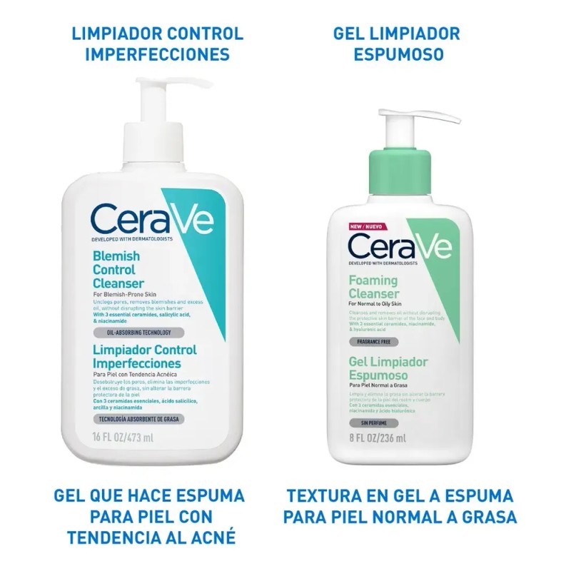 Cerave Limpiador Imperfecciones 473ml Piel Tendencia Acné