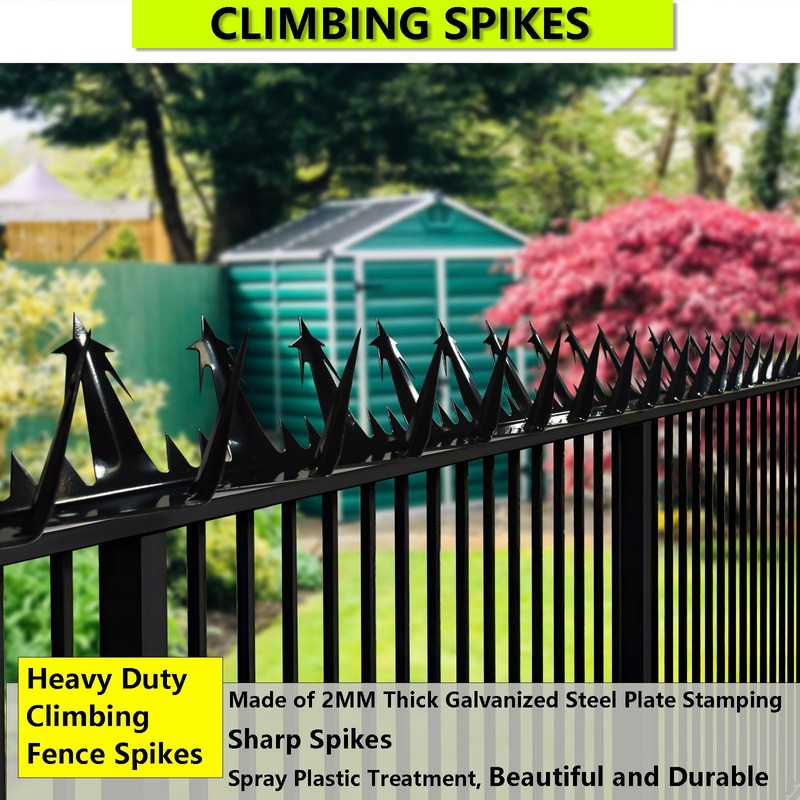 WHCDSTGJ Metal Anti Climb Spikes for Fences and Walls. Effectively