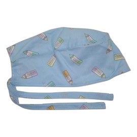 Scrub Hat Baby Bottles Blue Boy Cotton Fabric Cap Do-Rag Skull