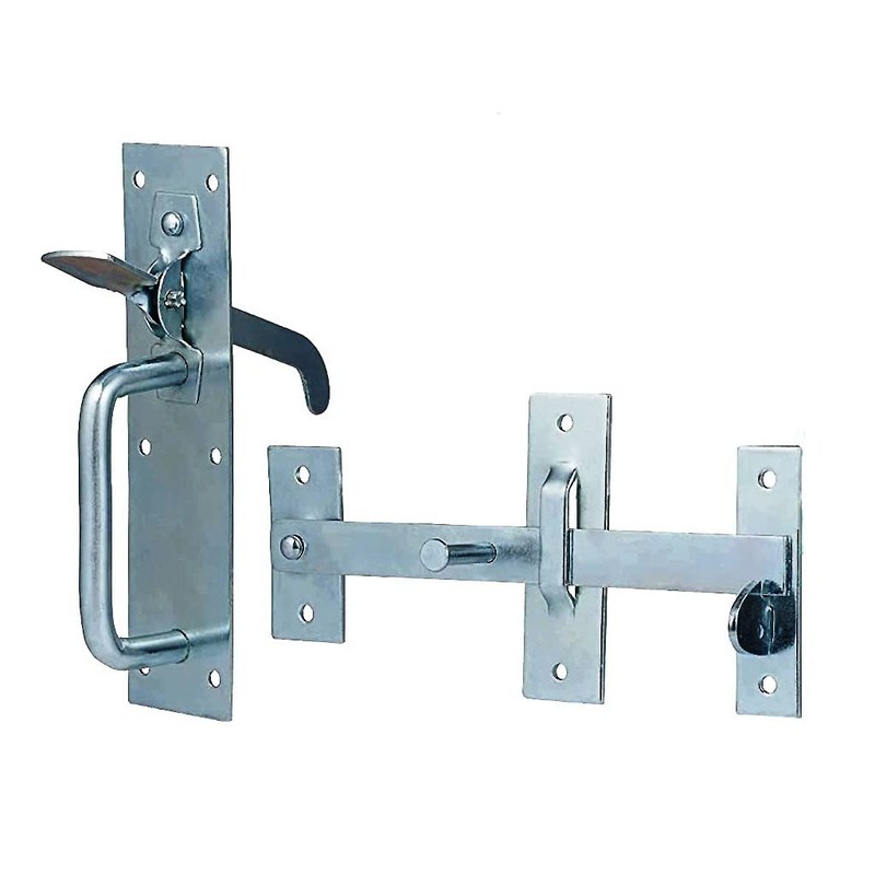TERF® Heavy Duty Suffolk Gate Latch Door Lock Silver Thumb