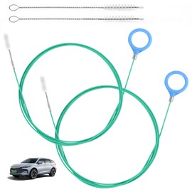 LEONTOOL Auto Sunroof Drain Cleaning Tool, 118 Inch Long Pipe Cleaner Flexible Drain Brush with 8.5 Inch Tube Cleaning Brush Car Sunroof Drain Hole Cleaner for Drains, Sewers, Windshields