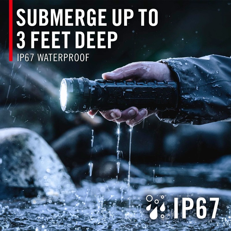 Coast GX40R 3000 Lumen Waterproof Rechargeable LED Flashlight