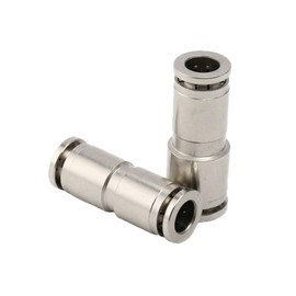 Straight Push to Connect Connector, 4-Pack PG6-4 Pneumatic Fitting Pipe Connector Set, Straight Push Connectors, Straight Push-in Pneumatic Connector, Push to Connect Air Quick Connect Pneumatic