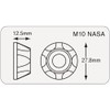 POSH Motorcycle Equipment NASA Type Cap Holder for M10 Cap