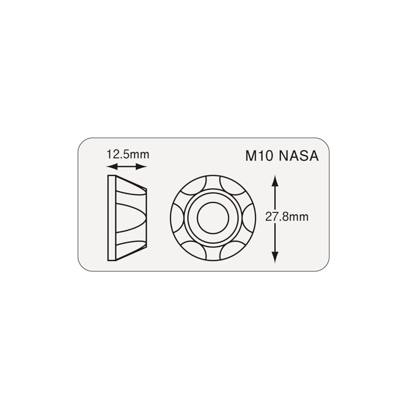 POSH Motorcycle Equipment NASA Type Cap Holder for M10 Cap