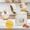 Beeswax Bread Bags for Sourdough Storage, 2 Packs Reusable Containers
