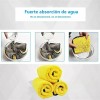 5 Paño Mágico Seco Con Toalla Superfina, 30*40cm Amarillo