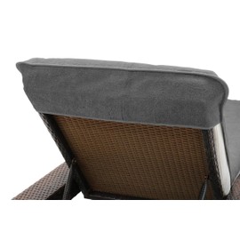 Brandsseller Protective Cover for Garden Lounger, Beach Lounger Cushion, Terry Cloth Cover, 100% cotton, approx. 75 x 200 cm.