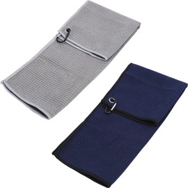 2 PCS Golf Towel Funny Golf Towels for Golf Bags for Men and Women Accessories Gifts for Golfers (12" x 20")