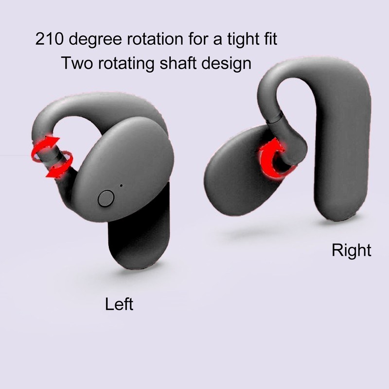 Heated Earmuffs Intelligent 3S Heating Adjustable Lightweight Black Winter Ear