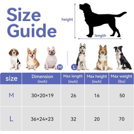 A4Pet Soft Dog Crate 30inch, Easy On The Go, Easy to Store, Adjustable Compatibility, Lightweight, Portable Dog Crate Blue & Beige