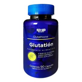 Glutatión Glutathione Suplemento Alimenticio 90 Cápsulas Sin Sabor Vegano