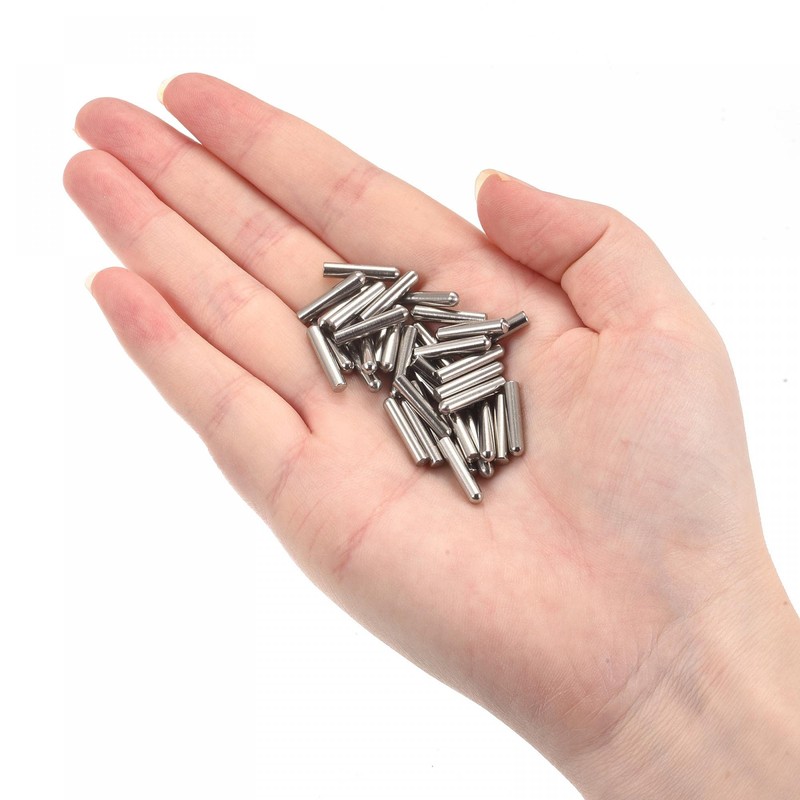 sourcing map 4x12mm Dowel Pins, 20pcs 304 Stainless Steel Round