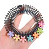 Black Stretchy Full Circles Comb Plastic Circular Hair Comb Stretchy