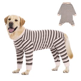 FEimaX Dog Recovery Suit Long Sleeve, Dog Surgery Recovery Suit for Female Male, Pet Surgical Bodysuit Puppy Onesie Abdominal Wounds Protector for Small Medium Large Dogs