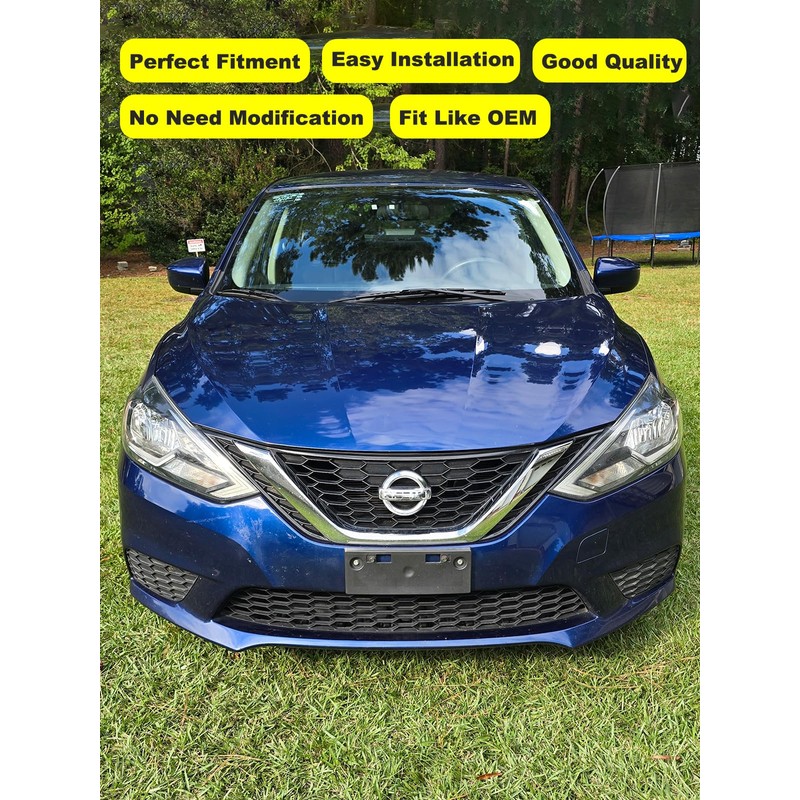 FASTCHE Front License Plate Frame Compatible with 2016 2017 2018