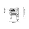 QWORK Military Spec Battery Terminals, 2 Pairs Negative and Positive