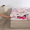Damier Fitted Sheet, 200 x 200 cm, Butterfly Pattern Fitted