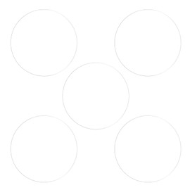 HARFINGTON 5pcs Watch Glass Screen Protectors 27mm Soft TPU Anti-scratch HD Clear High Definition Round Smartwatch Screen Protection Film (for Flat Screen)