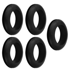 TA-VIGOR 5Pcs Rubber Grommets Cable Wire Protector, 30mm Conductor Wiring Blanking Gasket Ring Grommets, Black Electrical Cable Hole Plugs Wire Gaskets for Protecting Wires, Cables and Plugs