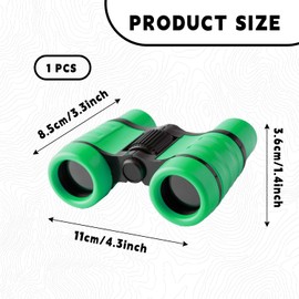Bojueshaw Telescope Outdoor Toys,Kids Explorer Binoculars.,4x30 Magnification,Educational Learning Toys for Outdoor Camping,Birthday Gift(Green)