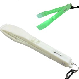 Fish Grabbing Catchman Luminous White Fish Grip Luminous Specifications Day Use Lightweight & Locking Function Fishing Tool Alligator Grip Compact White | UNICITE