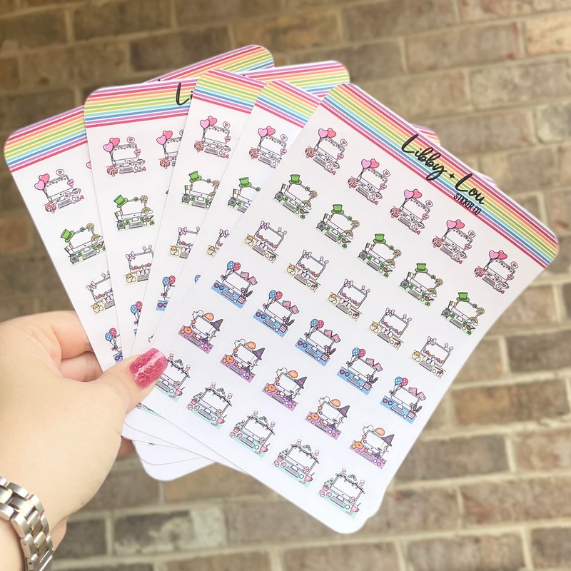Holiday Computer Doodle Planner Sticker | Libby and Lou Sticker