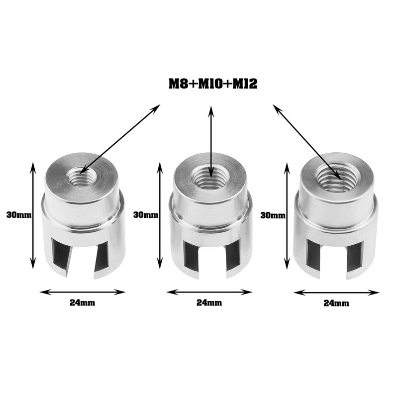 ECSiNG Pack of 3 Dent Repair Adapters M8 M10 M12