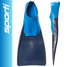 Sporti Essential Floating Swim Fins - NavyBlue - Toddler 11-12