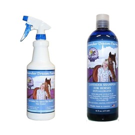 Natural Lavender Fly Spray for Horses + Lavender Shampoo for Horses