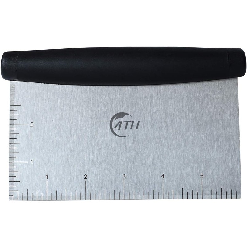Stainless Steel Dough Bench Scraper & Chopper, Pastry Cutter for