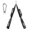 Triceps Rope Gym Cable Machine Attachments with Carabiner Anti-Slip Long