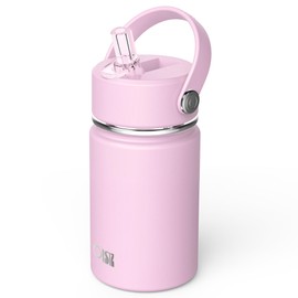 OISIZ Kids Water Bottle 10oz - Vacuum Insulated 316 Stainless Steel With Straw Lid for School, Leakproof, BPA Free, Keeps Cold for 24 Hours