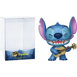 Funko S t i t c h with Ukulele [Dia Collection] (EE Exc): P o p ! Vinyl Figurine Bundle with 1 Compatible 'ToysDiva' Graphic Protector (1044-57488 - B)