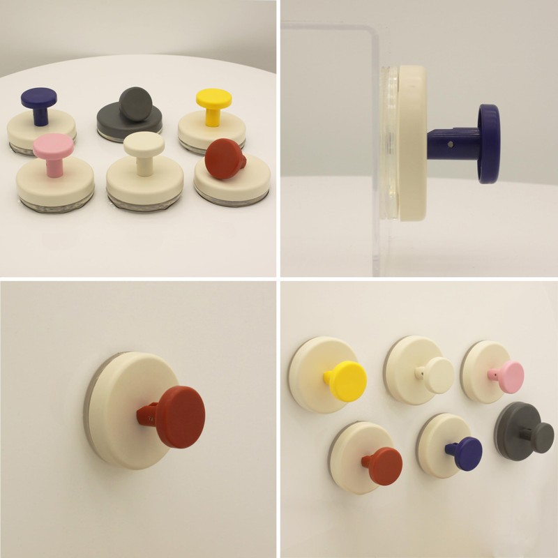 RODDEX 6-Pack Suction Cup Hooks, Strong Hold Removable Adhesive Hooks