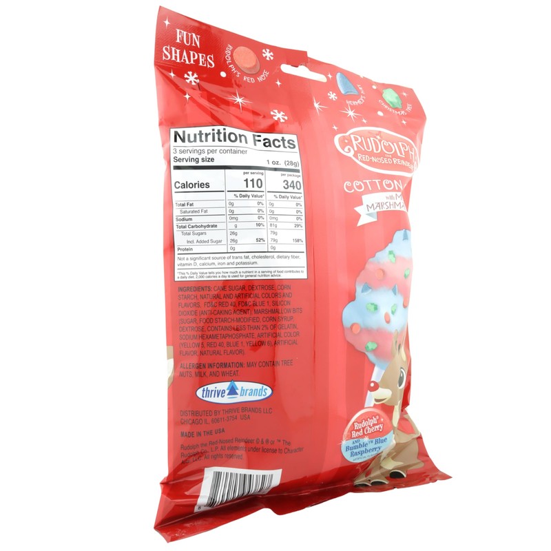 Rudolph The Red Nosed Reindeer Cotton Candy, Cherry and Blue