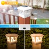 VOLISUN Solar Post Cap Lights Outdoor 8Pack, with Edison LED