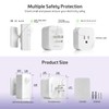 RAYZEEK Wireless Motion Sensor Plug Kits,No-Wire Mini PIR Sensor Switch