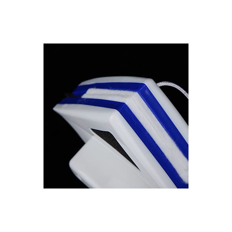 TOPINCN Limpiacristales Magnético de Doble Cara, Fuerte Absorción, Diseño Trilateral,