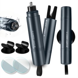 KENPOJO 2 in 1 Seat Belt Cutter Emergency Hammer, 2 Pieces Safety Hammer with Belt Cutter, Emergency Hammer with Test Glass for Practice, Emergency Hammer Car with Seat Belt Cutter for Car and Buses