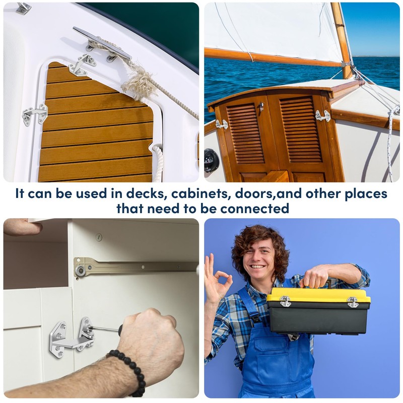 316 Stainless Steel Boat Hatch Hinges,3.62inchx 2.87inch (92 X 73