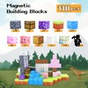 Magnetic Building Blocks, Pack of 110 Magnetic Toy Blocks, Magnetic