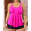 Yonique Women's Plus Size Tankini Swimsuits with Shorts Two Piece