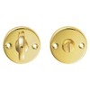 Slim Bathroom Thumbturn Lock and Release Handle - 45mm Dia