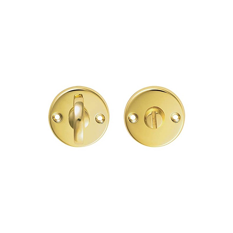 Slim Bathroom Thumbturn Lock and Release Handle - 45mm Dia