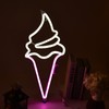 LED Neon Light Ice Cream Waterproof Battery USB Powered Hangable