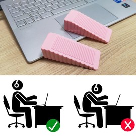 CZNBZIU Rubber Door Stopper, Window Stopper Wedge, Door Wedge, 1 Piece Door Stopper Wedge, Height Adjustable, Suitable for All Hard Floors, Door Buffer Floor Wall Buffer for Protection