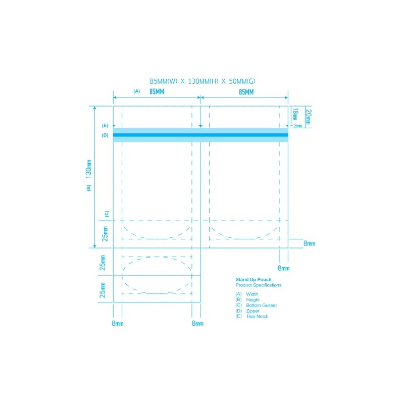 Amnesia mylar bags 3.5g x25